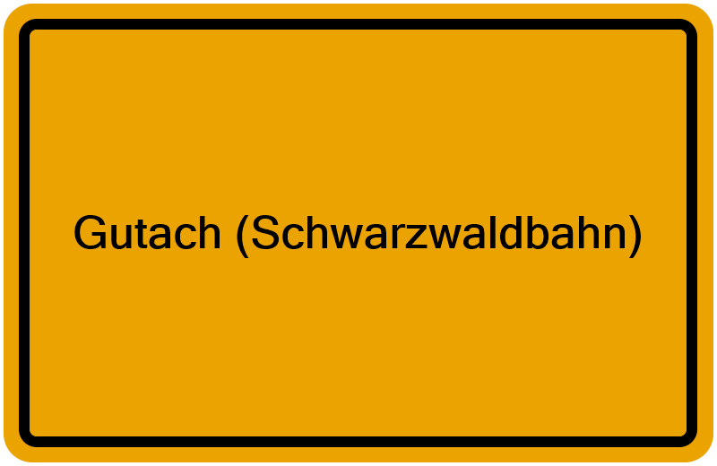 Handelsregisterauszug Gutach (Schwarzwaldbahn)